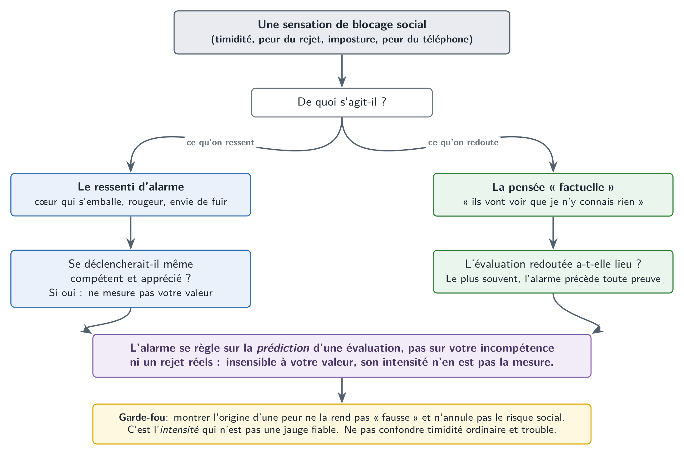 Le système d’alarme sociale : un mécanisme calibré pour surdétecter, dont l’intensité prédit une évaluation sans mesurer votre valeur réelle.